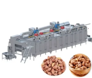 1000kg Blanched Peanut Line Roaster Peeling Machine Nuts Processing Line Featuring Engine Motor Core Components 220 380V 3.9kW