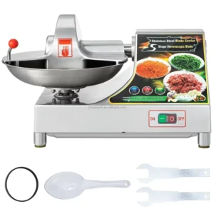 10L Commercial Meat Bowl Cutter Mixer 400W Multifunctional Meat Blender and Grinder Electric Heavy Duty Food Processor