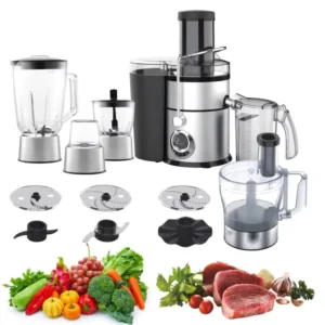 11-in-1 Electric Baby Food Processor with Meat Grinder Stainless Steel Kitchen Appliance for Grinding and Mixing