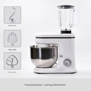 All in One Dough Kneader and Food Processor Machine to Mix Knead Chop and Grind Various Food Ingredients Easily
