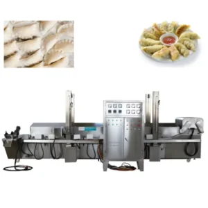 Automatic Continuous Vegetables Seafood Fryer Boiling Production Line Large Capacity Industrial Machine for Food Processing