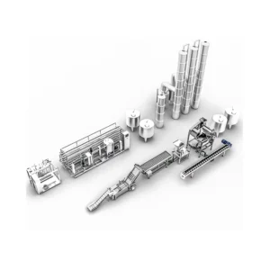 Automatic Fruit Vegetable Processing Production Line Heat Exchanger Mixer Dough Mixer SUS 304 Stainless Steel