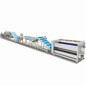Automatic Fruit Vegetable Soybean Corn Washing Drying Cleaning Peeling Machine Commercial Use Production Line