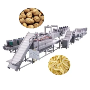 Automatic High Capacity Potato Chips and French Fries Production Line Mixer Processing Plant