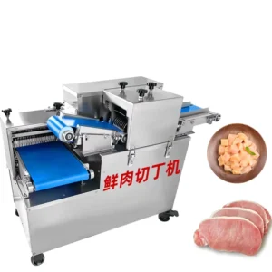 Commercial Beef Cubing & Chicken Dicing Machine Fresh Meat Shredding Slicing and Dicing Machine for Meat Product Making