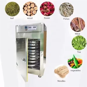 Durable Painted Steel Multifunctional Tea Processing Machine Rotary Dehydration Roaster with Infrared Heating for Commercial Use